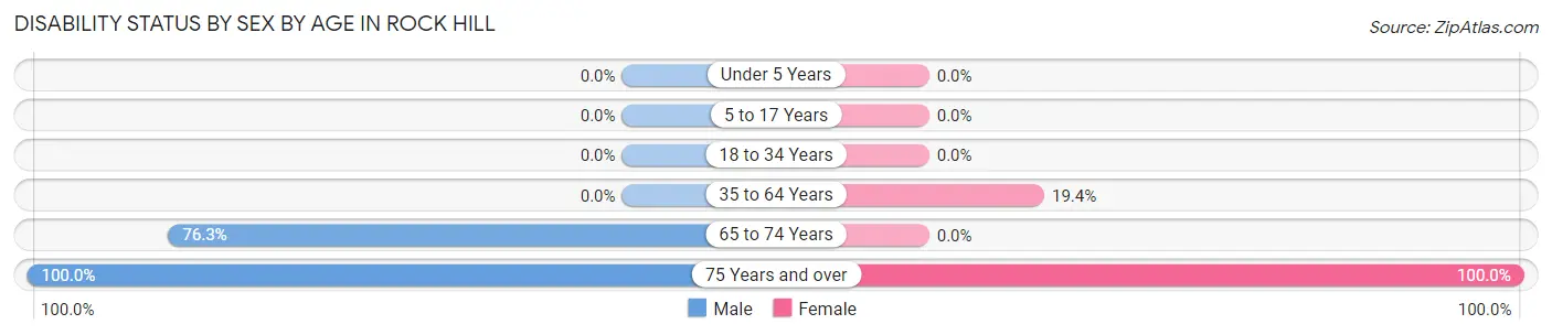 Disability Status by Sex by Age in Rock Hill