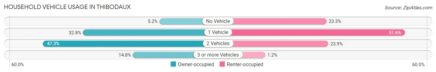 Household Vehicle Usage in Thibodaux