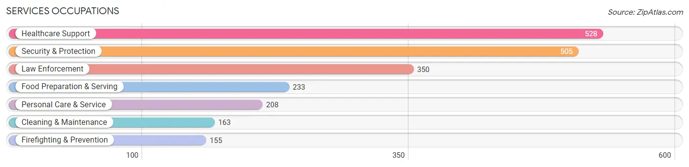 Services Occupations in Waggaman