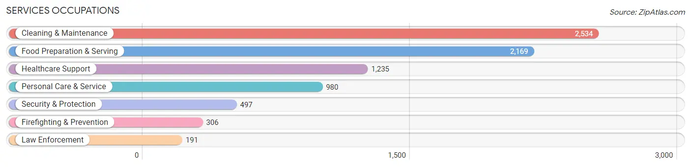 Services Occupations in Everett