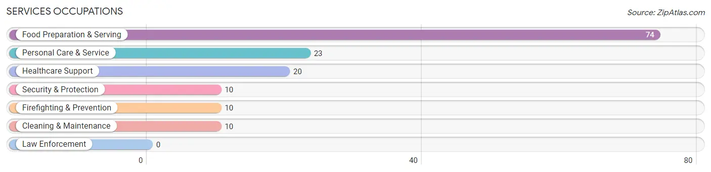 Services Occupations in Hanson