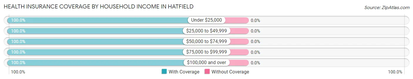 Health Insurance Coverage by Household Income in Hatfield