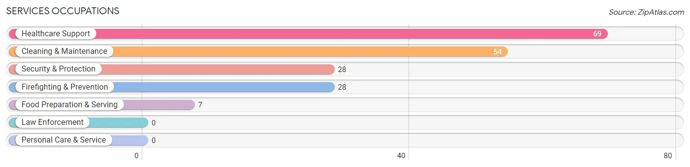 Services Occupations in Lee