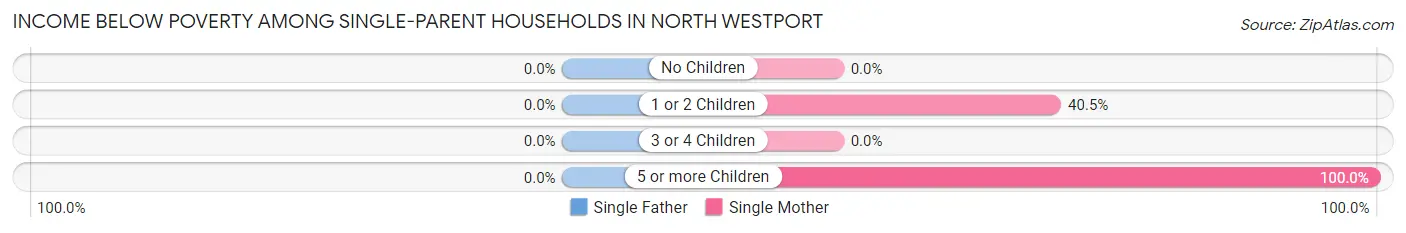 Income Below Poverty Among Single-Parent Households in North Westport