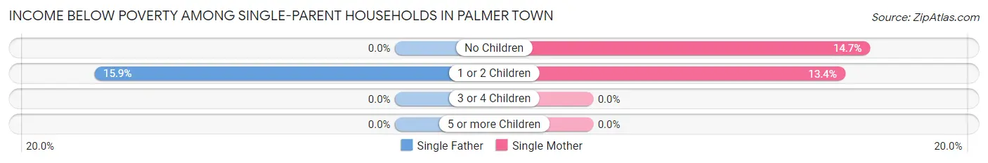 Income Below Poverty Among Single-Parent Households in Palmer Town