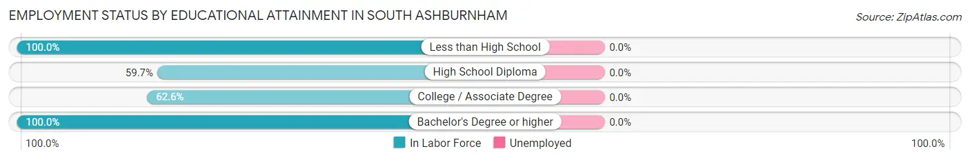 Employment Status by Educational Attainment in South Ashburnham