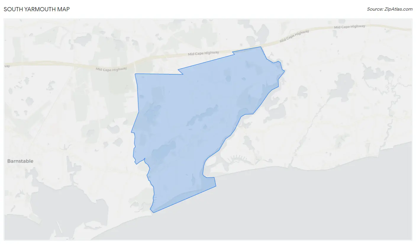South Yarmouth Map