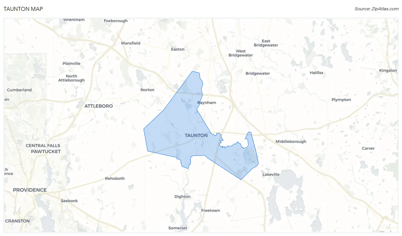 Taunton Map