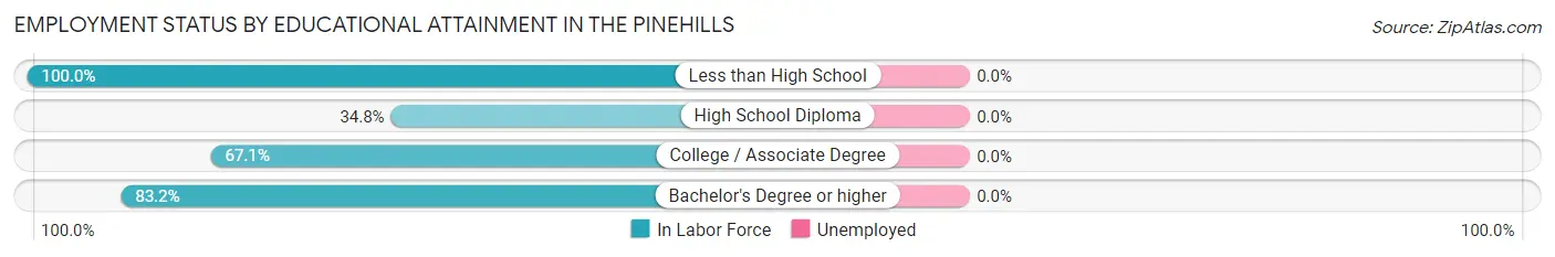 Employment Status by Educational Attainment in The Pinehills
