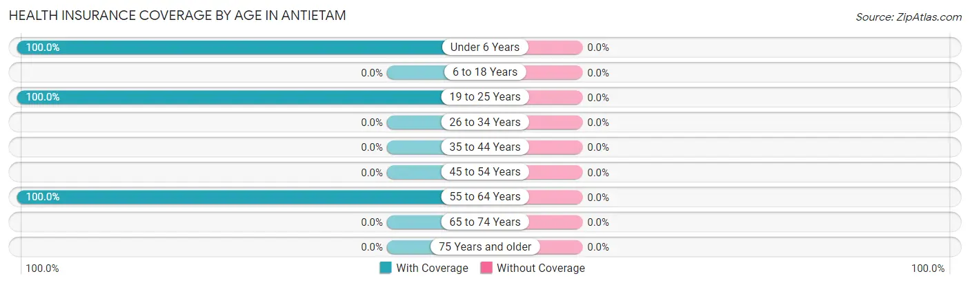 Health Insurance Coverage by Age in Antietam