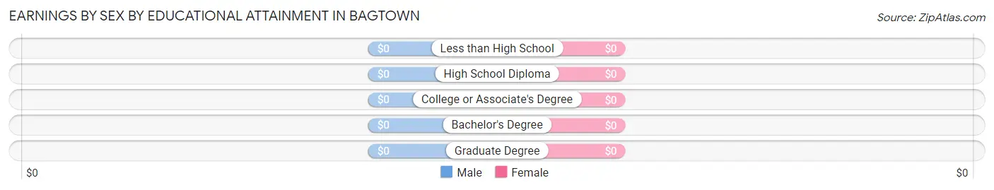 Earnings by Sex by Educational Attainment in Bagtown