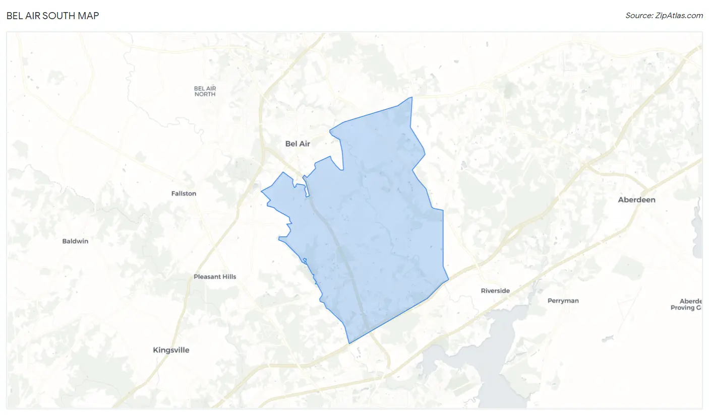 Bel Air South Map