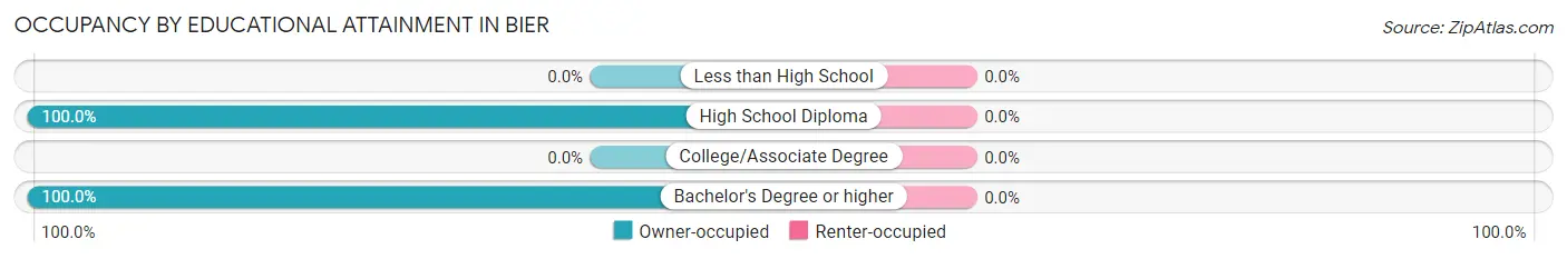 Occupancy by Educational Attainment in Bier