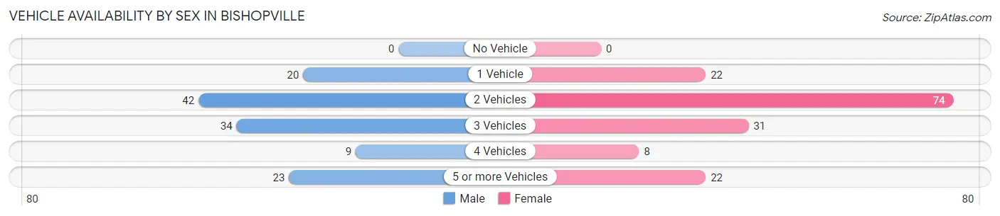 Vehicle Availability by Sex in Bishopville