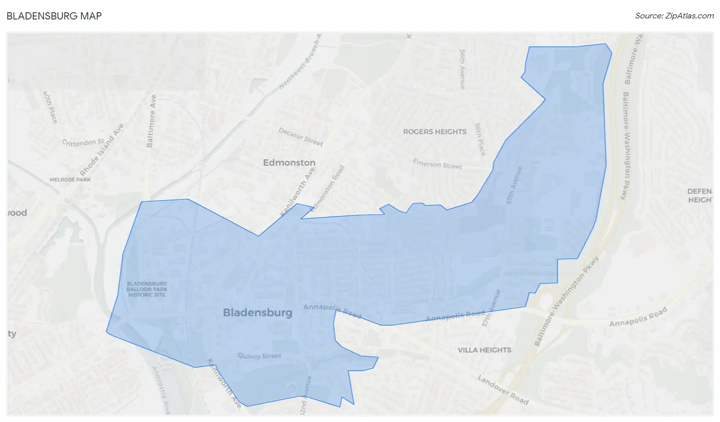 Bladensburg Map