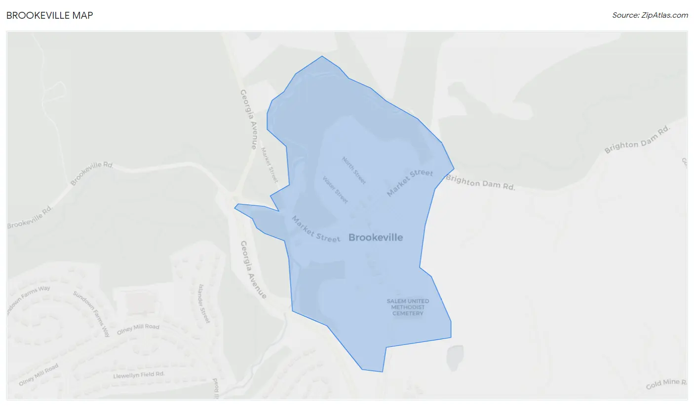 Brookeville Map