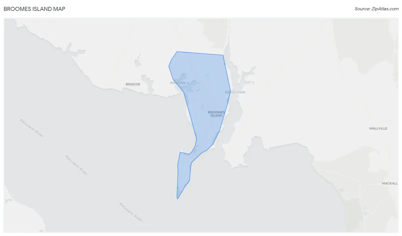 Broomes Island Map