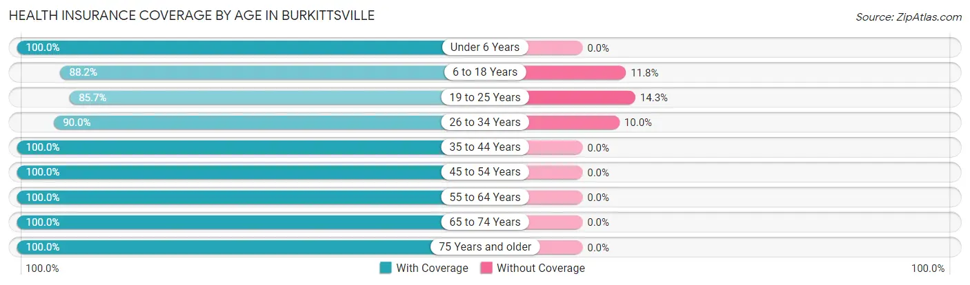 Health Insurance Coverage by Age in Burkittsville