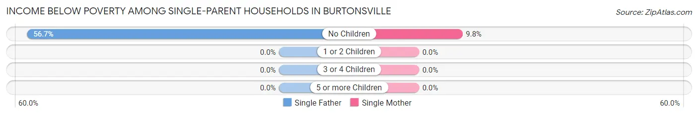 Income Below Poverty Among Single-Parent Households in Burtonsville