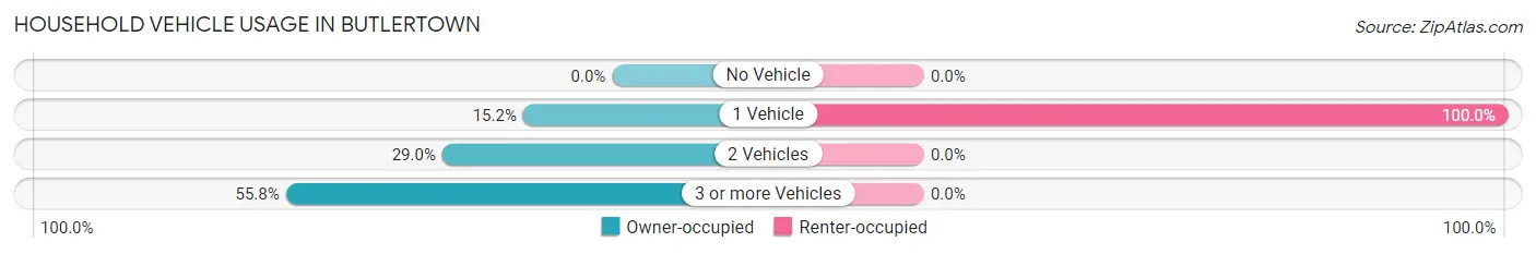 Household Vehicle Usage in Butlertown