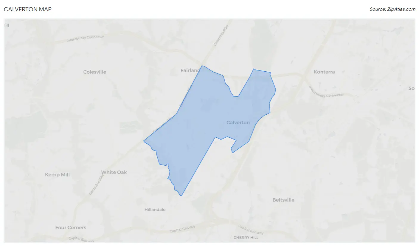 Calverton Map