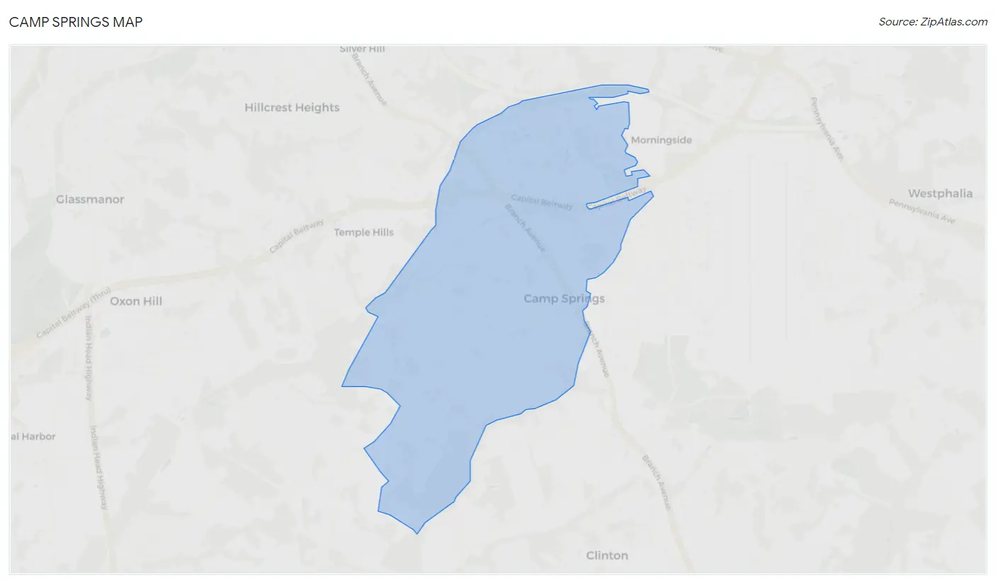 Camp Springs Map