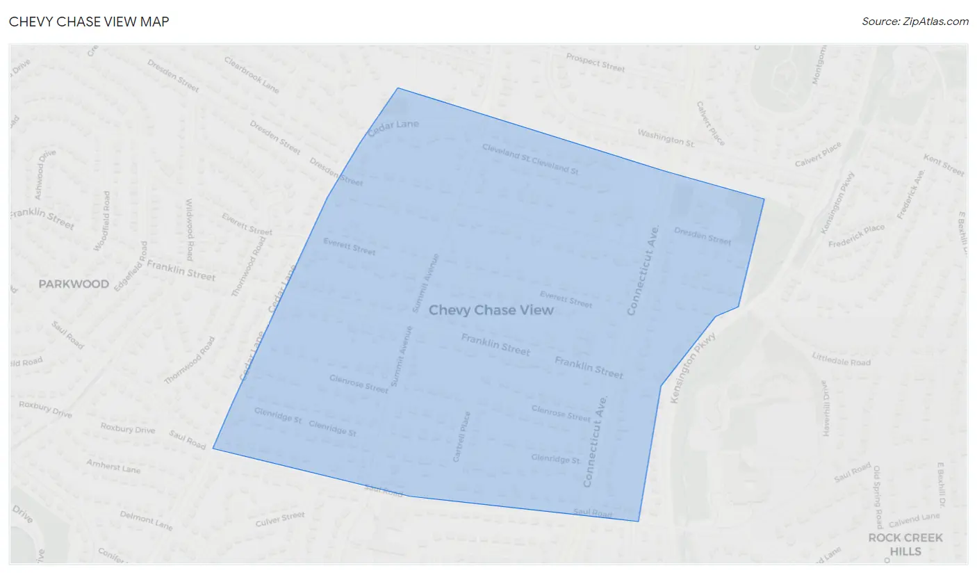 Chevy Chase View Map