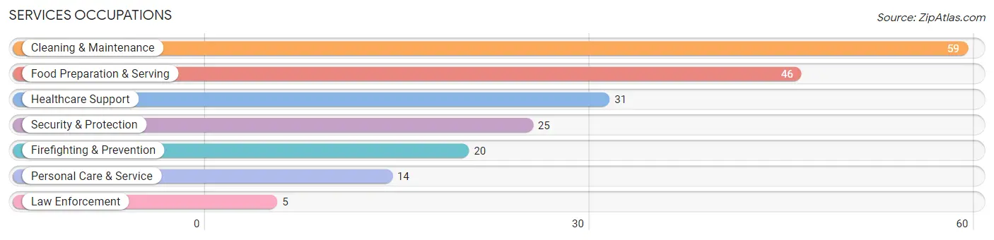 Services Occupations in Church Hill