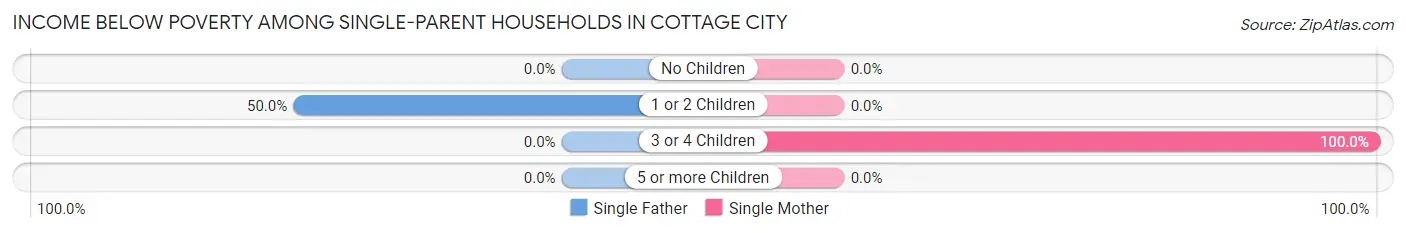 Income Below Poverty Among Single-Parent Households in Cottage City