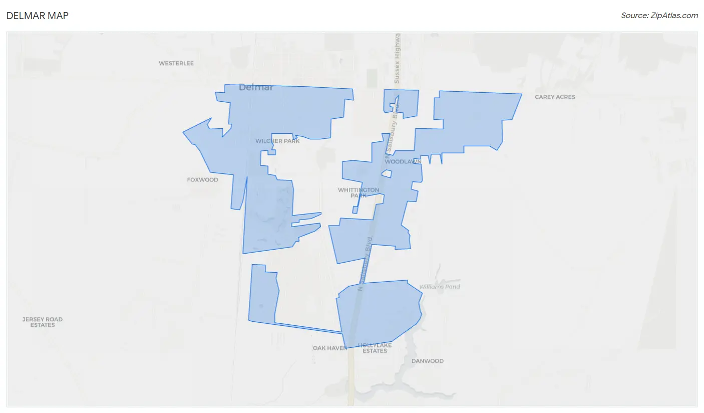 Delmar Map