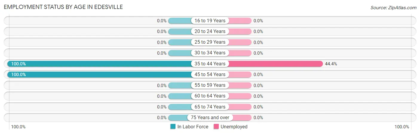 Employment Status by Age in Edesville