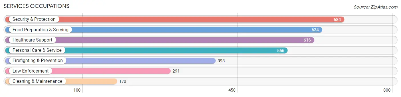 Services Occupations in Edgewood