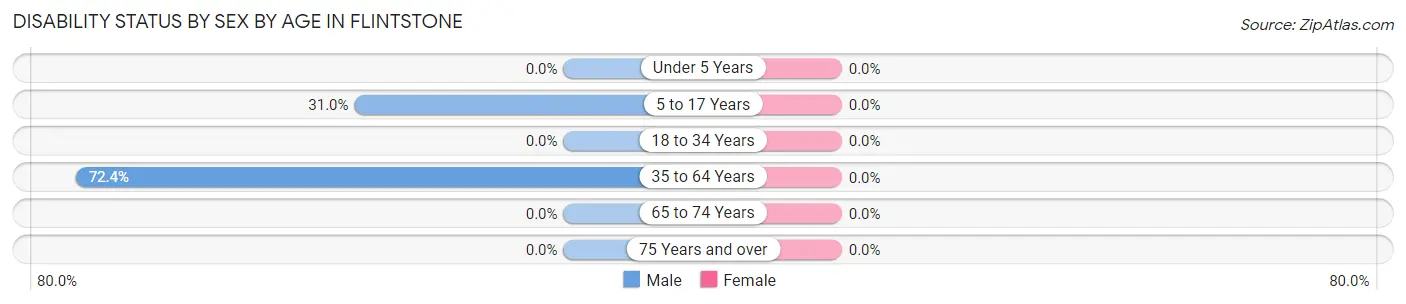 Disability Status by Sex by Age in Flintstone