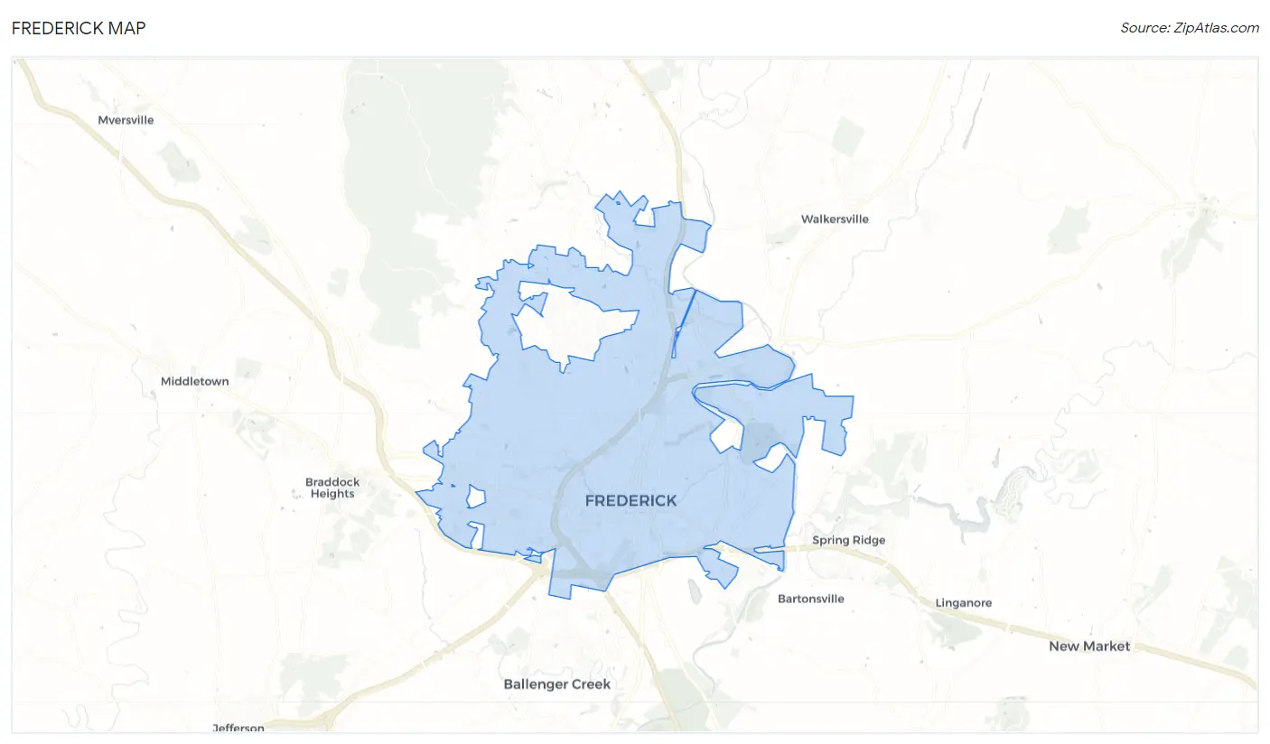 Frederick Map