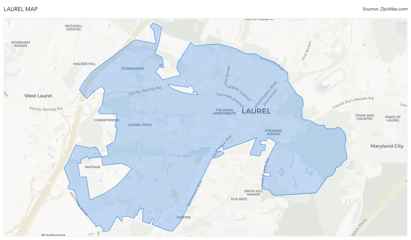 Laurel Map