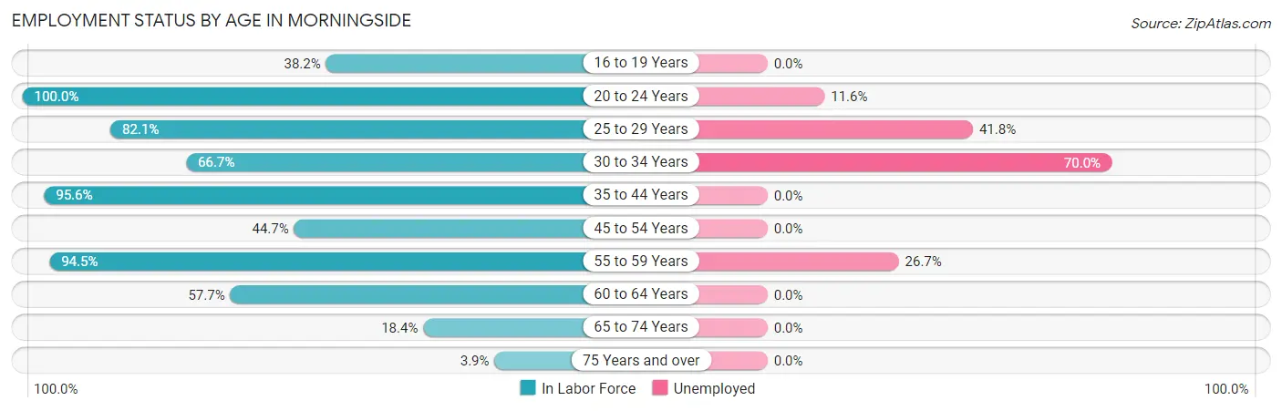 Employment Status by Age in Morningside