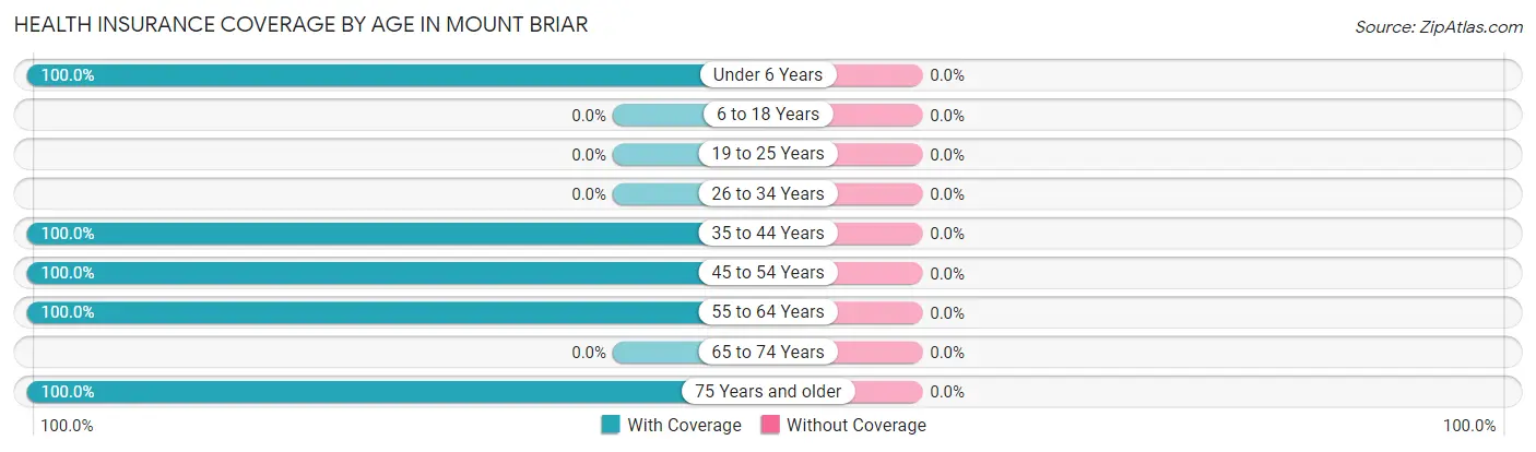 Health Insurance Coverage by Age in Mount Briar