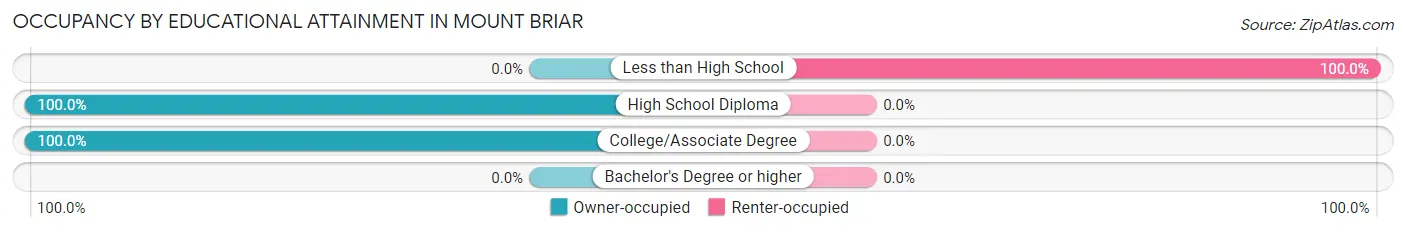 Occupancy by Educational Attainment in Mount Briar