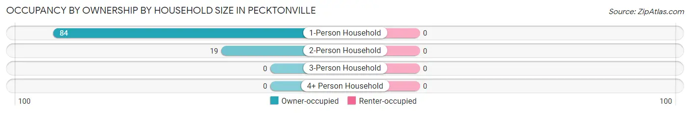 Occupancy by Ownership by Household Size in Pecktonville
