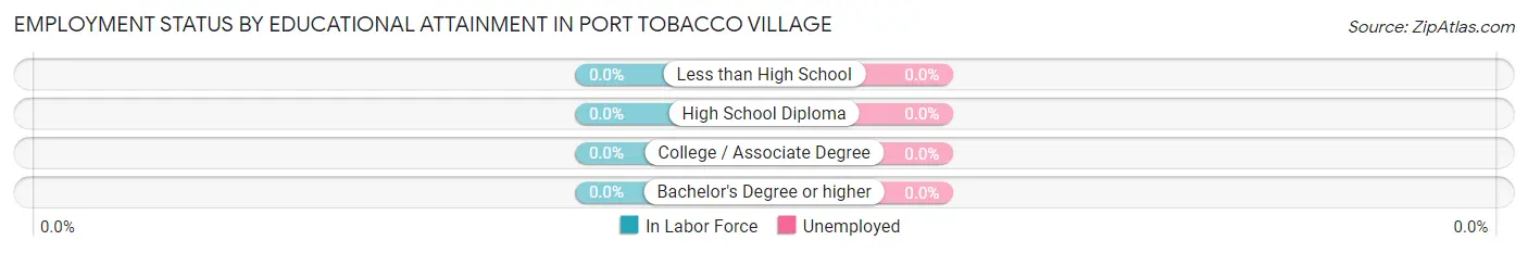 Employment Status by Educational Attainment in Port Tobacco Village