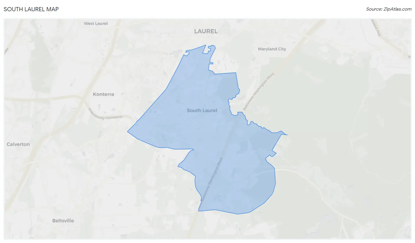 South Laurel Map