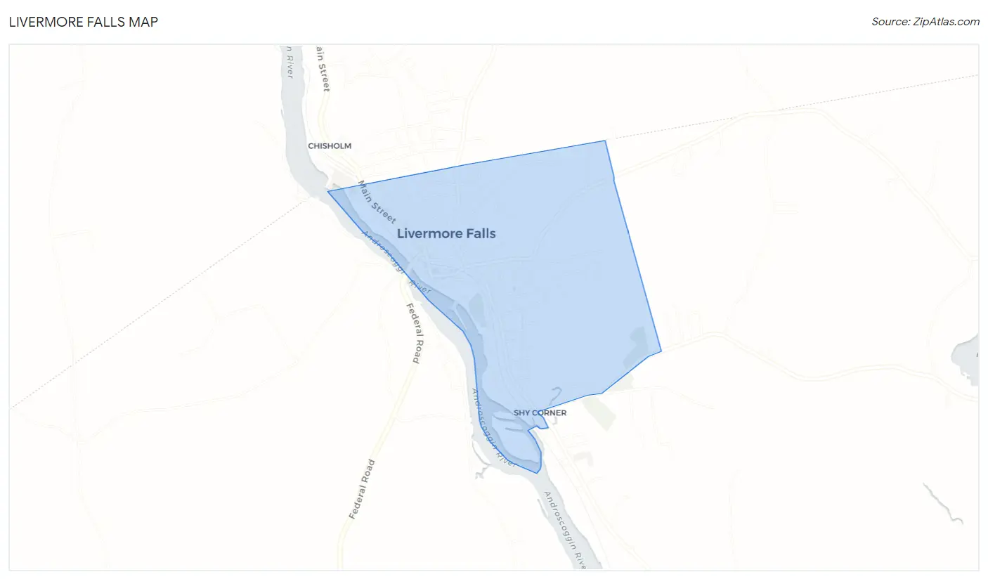 Livermore Falls Map