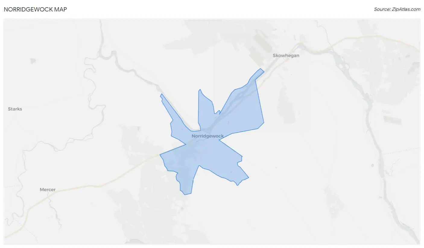 Norridgewock Map