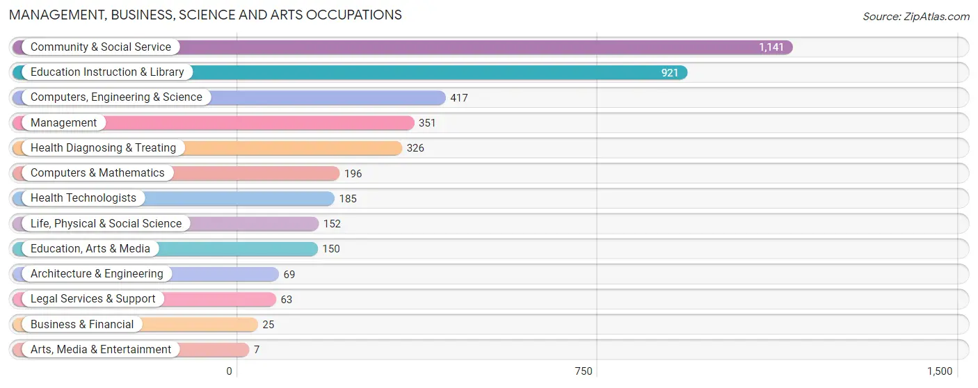 Management, Business, Science and Arts Occupations in Orono