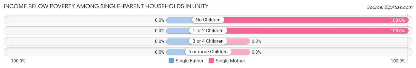 Income Below Poverty Among Single-Parent Households in Unity