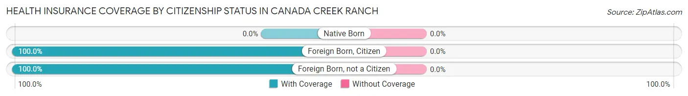 Health Insurance Coverage by Citizenship Status in Canada Creek Ranch