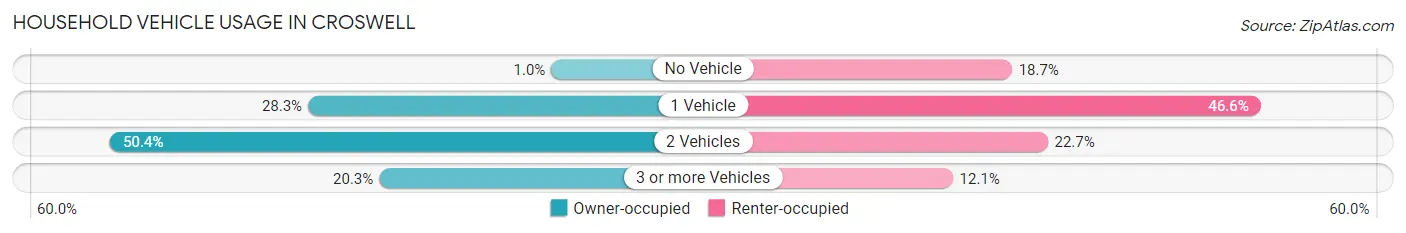 Household Vehicle Usage in Croswell