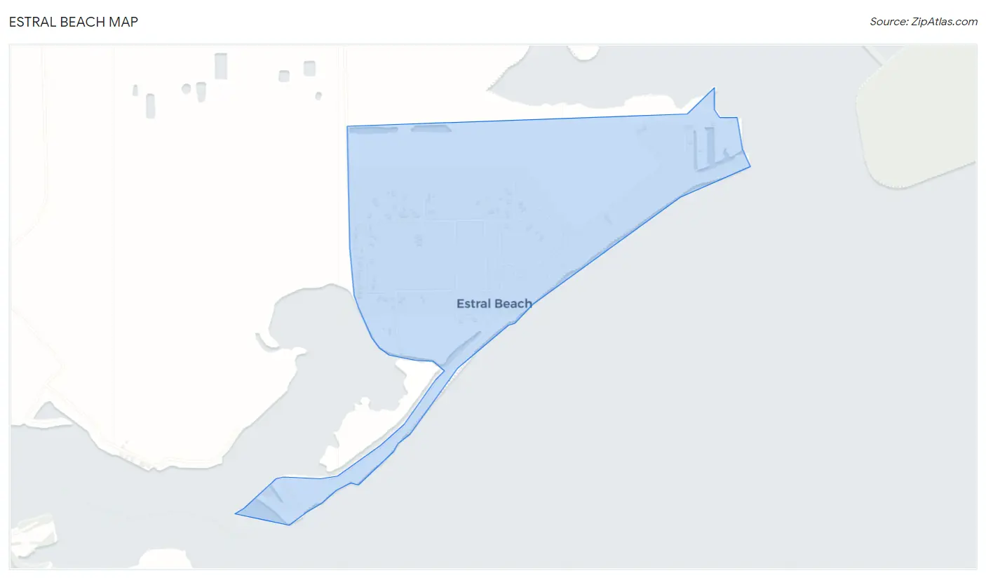 Estral Beach Map