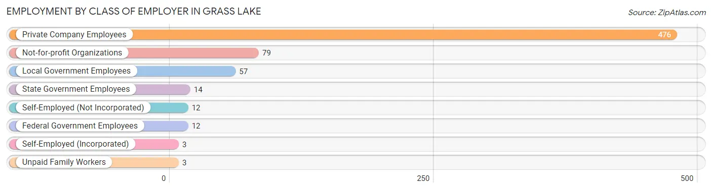 Employment by Class of Employer in Grass Lake