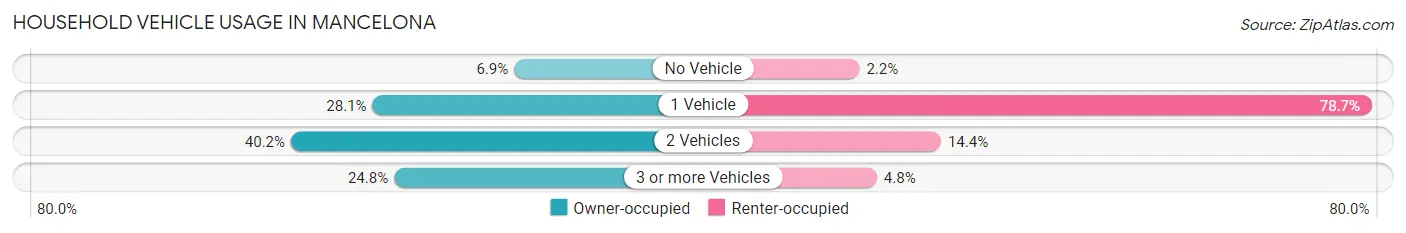 Household Vehicle Usage in Mancelona